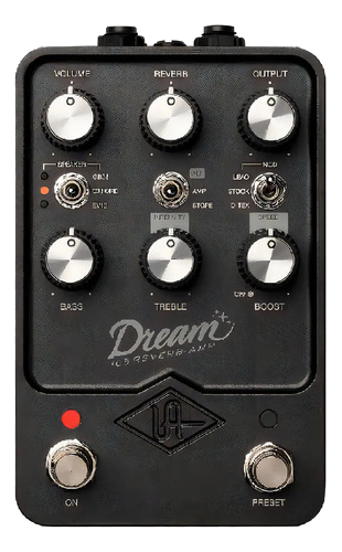 Pedal De Reverb Universal Audio Dream '65 Amplifier Para Guitarra Preto