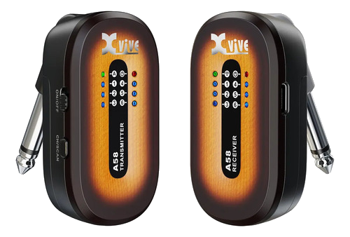 Xvive A58 Sistema Sem Fio Para Guitarra 5.8ghz Sunburst