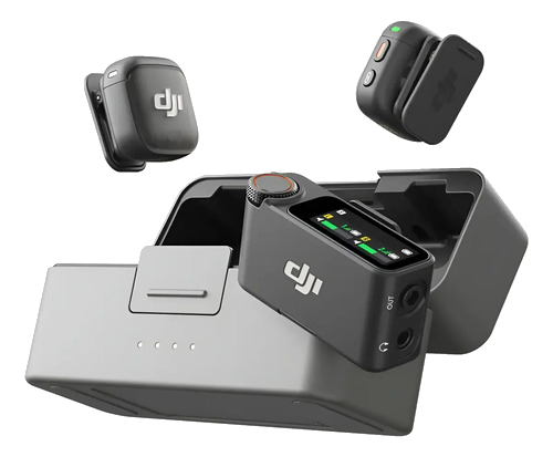 Dji Mic 3 Duo Microfone Wireless P/ Câmera E iPhone Preto